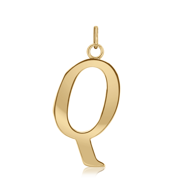 ITI NYC Capitolina Extra Bold Italic in 14K Gold (13mm) (100% Polished with Bail)