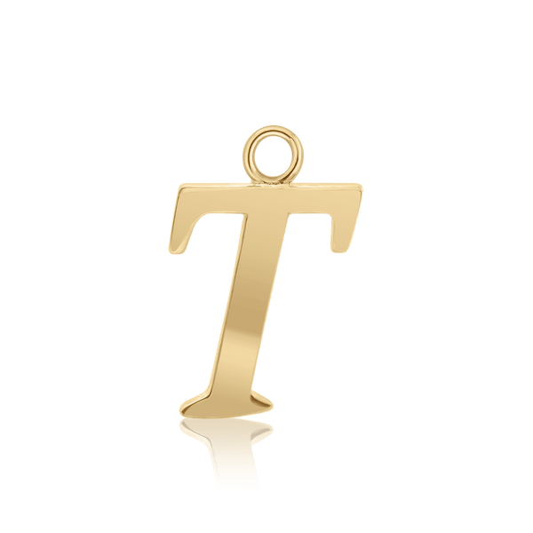 ITI NYC Capitolina Extra Bold Italic in 14K Gold (13mm) (100% Polished with Bail)