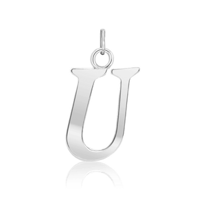 ITI NYC Capitolina Extra Bold Italic in Sterling Silver (13mm) (100% Polished with Bail)