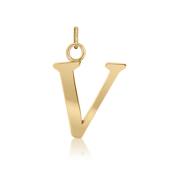 ITI NYC Capitolina Extra Bold Italic in 14K Gold (13mm) (100% Polished with Bail)