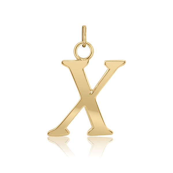 ITI NYC Capitolina Extra Bold Italic in 14K Gold (13mm) (100% Polished with Bail)