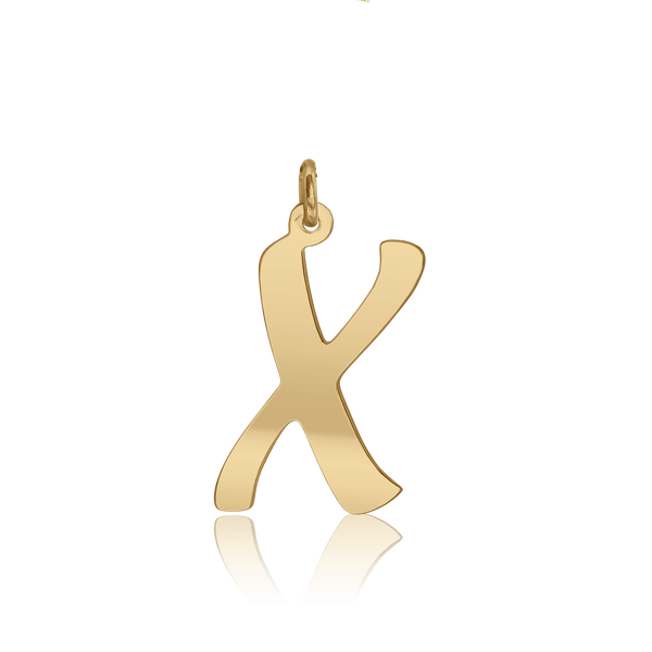 ITI NYC Diamond Girl Bold in 14K Gold (25mm) (100% Polished with Bail)