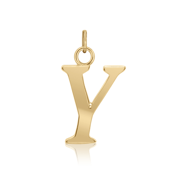 ITI NYC Capitolina Extra Bold Italic in 14K Gold (13mm) (100% Polished with Bail)