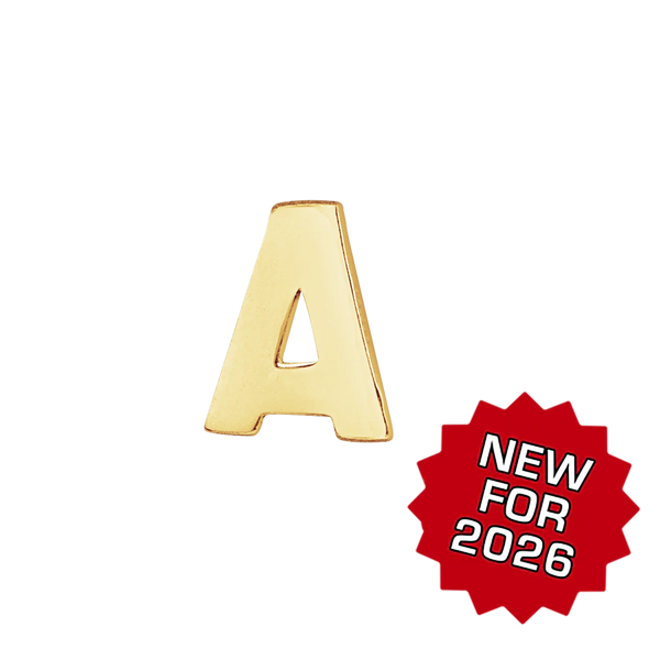 Block Initials in 14K Gold (10.00 mm)