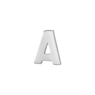 Block Initials in Sterling Silver (10.00 mm)