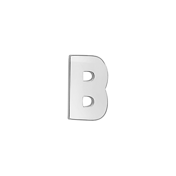 Block Initials in Sterling Silver (10.00 mm)