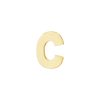 Block Initials in 14K Gold (10.00 mm)