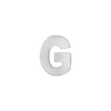 Block Initials in Sterling Silver (10.00 mm)