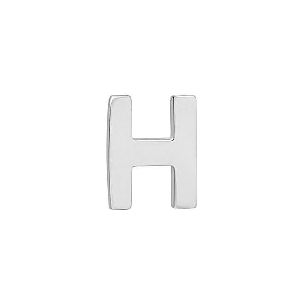 Block Initials in Sterling Silver (10.00 mm)