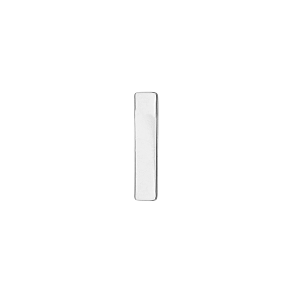 Block Initials in Sterling Silver (10.00 mm)