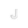 Block Initials in Sterling Silver (10.00 mm)