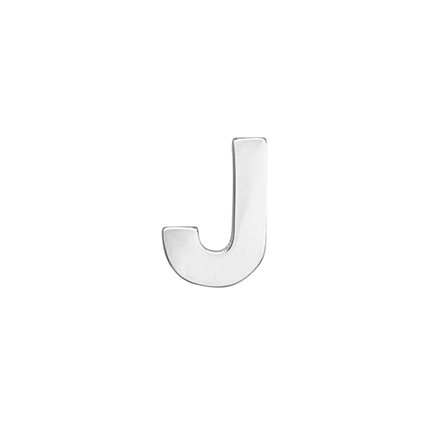 Block Initials in Sterling Silver (10.00 mm)