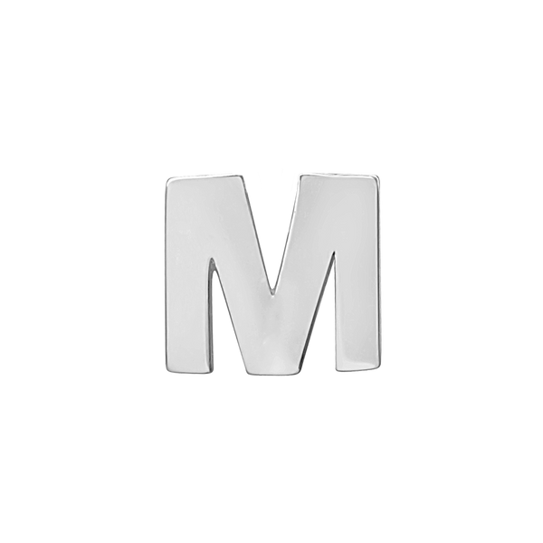 Block Initials in Sterling Silver (10.00 mm)