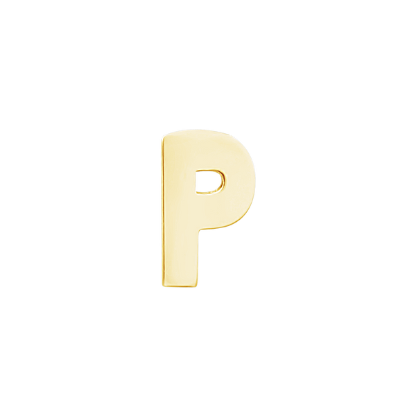 Block Initials in 14K Gold (10.00 mm)