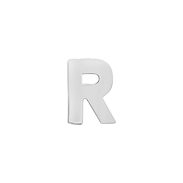 Block Initials in Sterling Silver (10.00 mm)