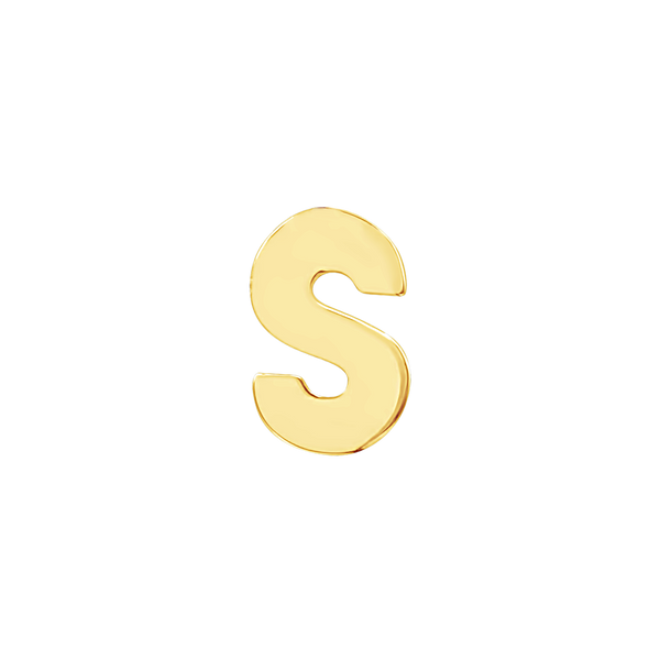 Block Initials in 14K Gold (10.00 mm)