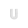 Block Initials in Sterling Silver (10.00 mm)