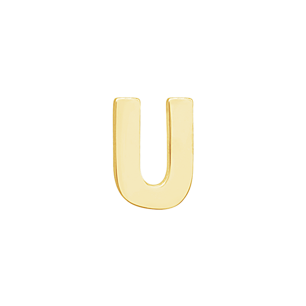 Block Initials in 14K Gold (10.00 mm)
