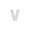 Block Initials in Sterling Silver (10.00 mm)