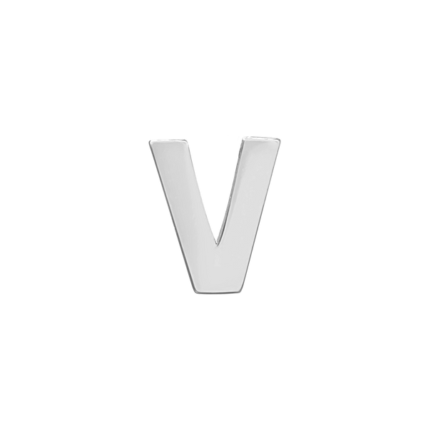 Block Initials in Sterling Silver (10.00 mm)