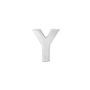 Block Initials in Sterling Silver (10.00 mm)