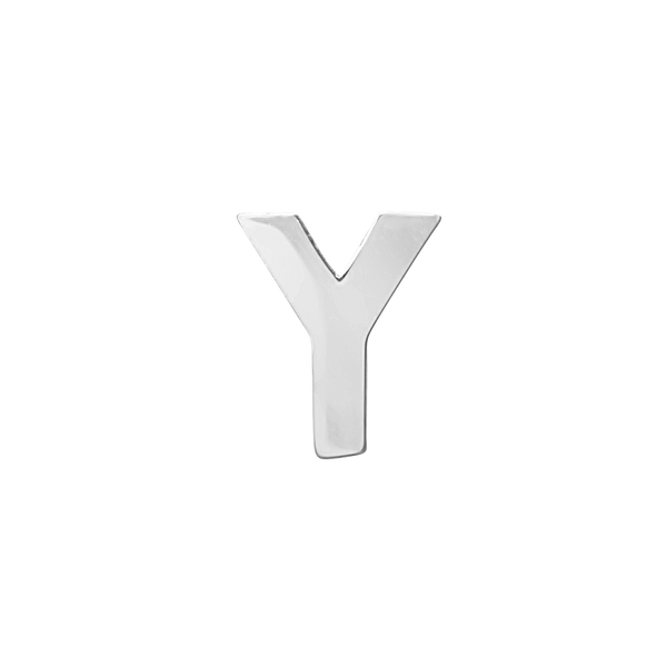 Block Initials in Sterling Silver (10.00 mm)