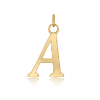 ITI NYC Capitolina Extra Bold Italic in 14K Gold (13mm) (100% Polished with Bail)