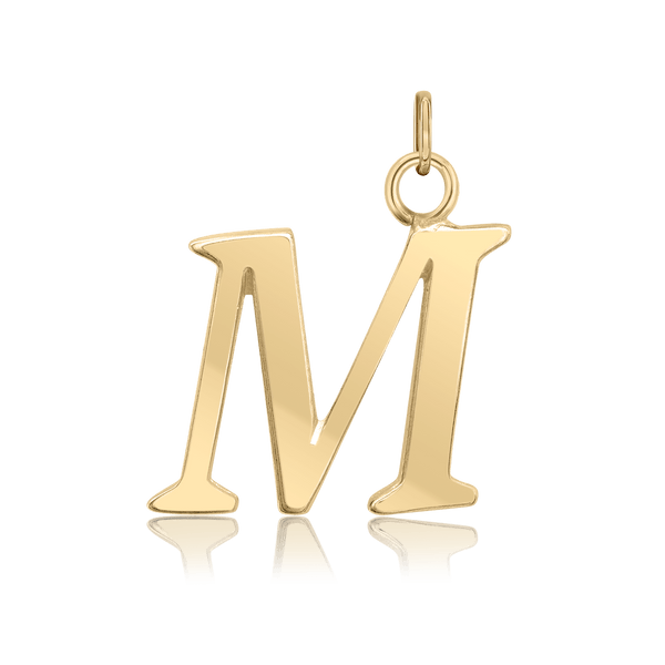ITI NYC Capitolina Extra Bold Italic in 14K Gold (13mm) (100% Polished with Bail)