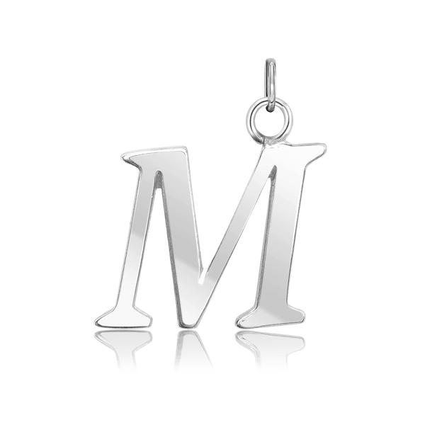 ITI NYC Capitolina Extra Bold Italic in Sterling Silver (13mm) (100% Polished with Bail)