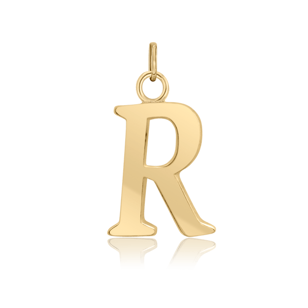 ITI NYC Capitolina Extra Bold Italic in 14K Gold (13mm) (100% Polished with Bail)