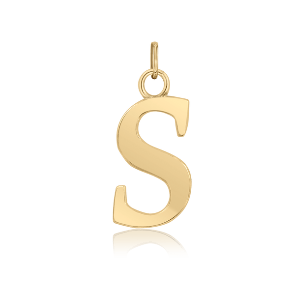 ITI NYC Capitolina Extra Bold Italic in 14K Gold (13mm) (100% Polished with Bail)