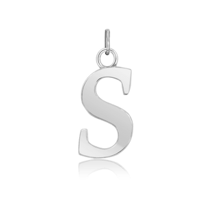 ITI NYC Capitolina Extra Bold Italic in Sterling Silver (13mm) (100% Polished with Bail)