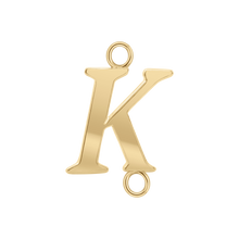 Load image into Gallery viewer, Capitolina Extra Bold Italic Initials with 2 Jump Rings (13 mm)
