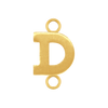 Clarenwood Initials with 2 Jump Rings in 14K Gold (5 mm)
