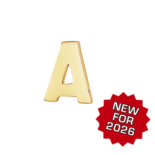 Block Initials in 14K Gold (12.00 mm)