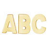 Block Initials in 14K Gold (12.00 mm)