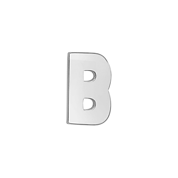 Block Initials in Sterling Silver (12.00 mm)