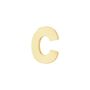 Block Initials in 14K Gold (12.00 mm)