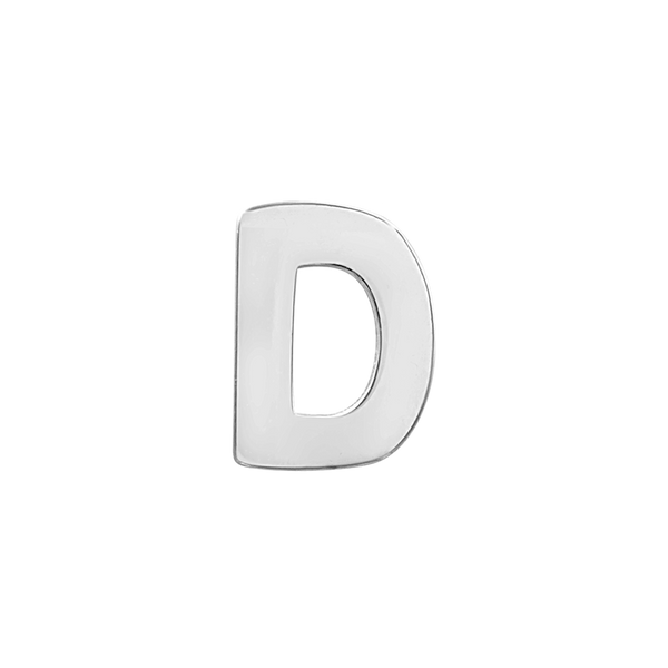Block Initials in Sterling Silver (12.00 mm)