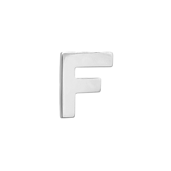 Block Initials in Sterling Silver (12.00 mm)