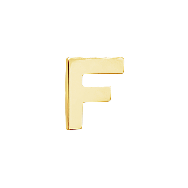 Block Initials in 14K Gold (12.00 mm)