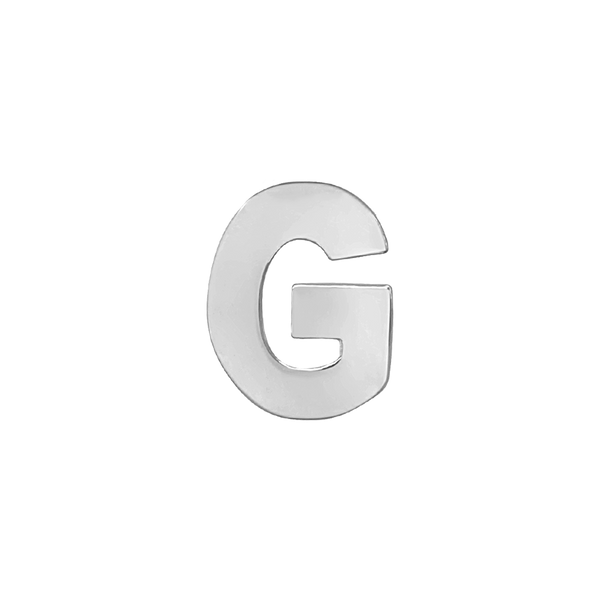 Block Initials in Sterling Silver (12.00 mm)