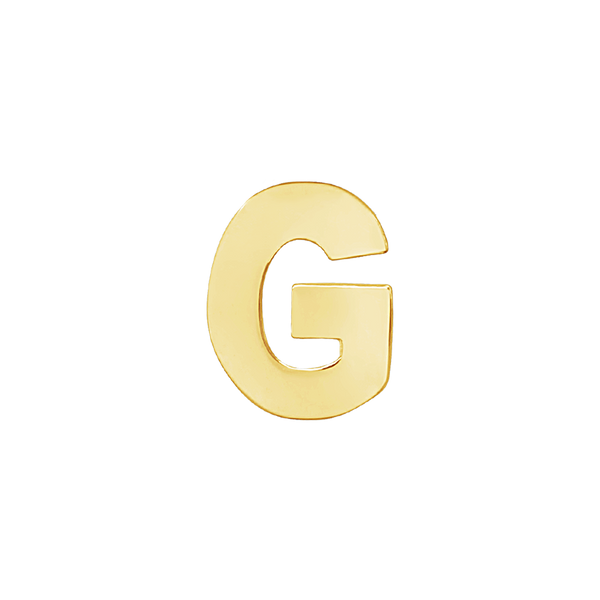 Block Initials in 14K Gold (12.00 mm)