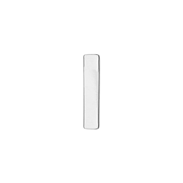 Block Initials in Sterling Silver (12.00 mm)