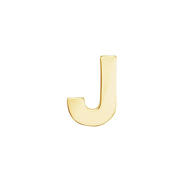 Block Initials in 14K Gold (12.00 mm)