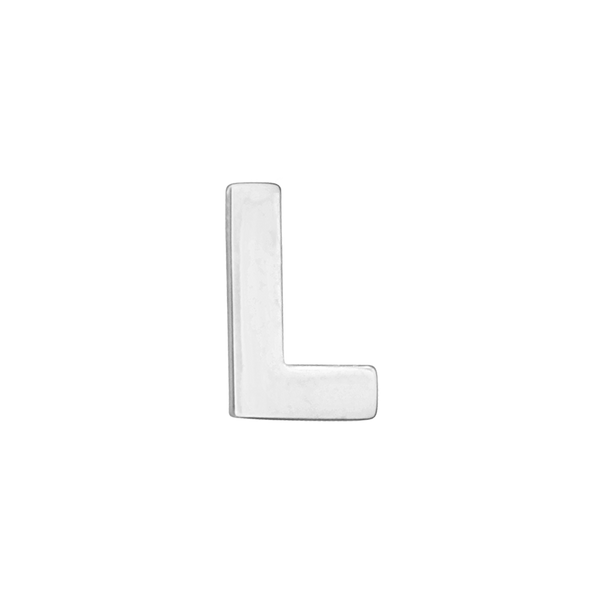 Block Initials in Sterling Silver (12.00 mm)