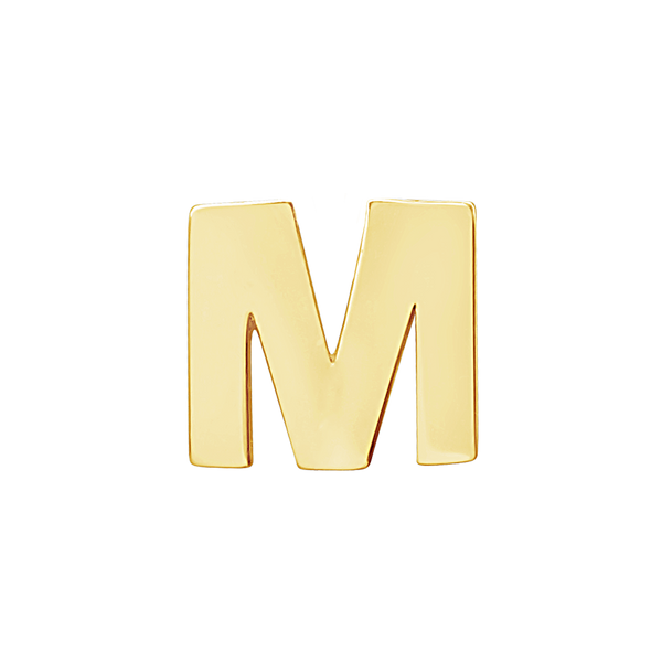 Block Initials in 14K Gold (12.00 mm)