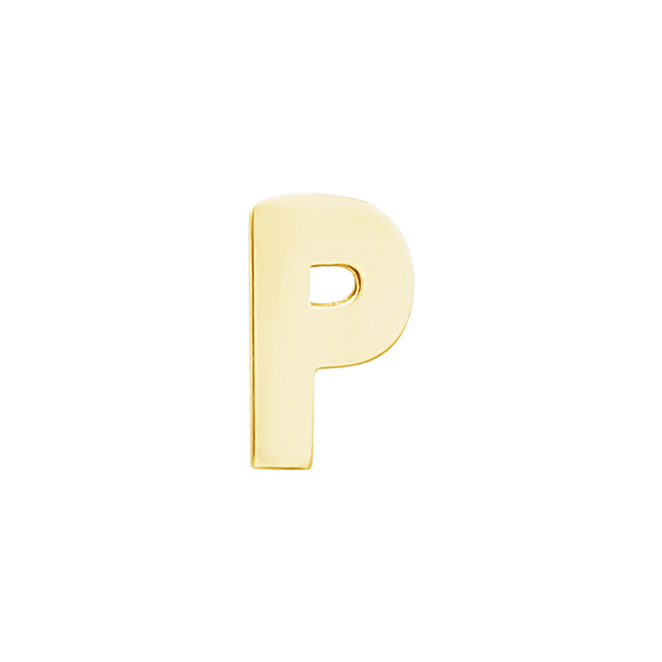 Block Initials in 14K Gold (12.00 mm)