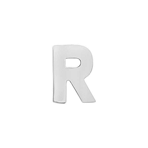Block Initials in Sterling Silver (12.00 mm)