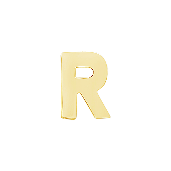 Block Initials in 14K Gold (12.00 mm)